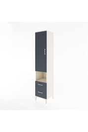 Hyperion Dolap 3 Raflı 2 Çekmeceli Tek Askılı 44x44x221 - S61M078V2B