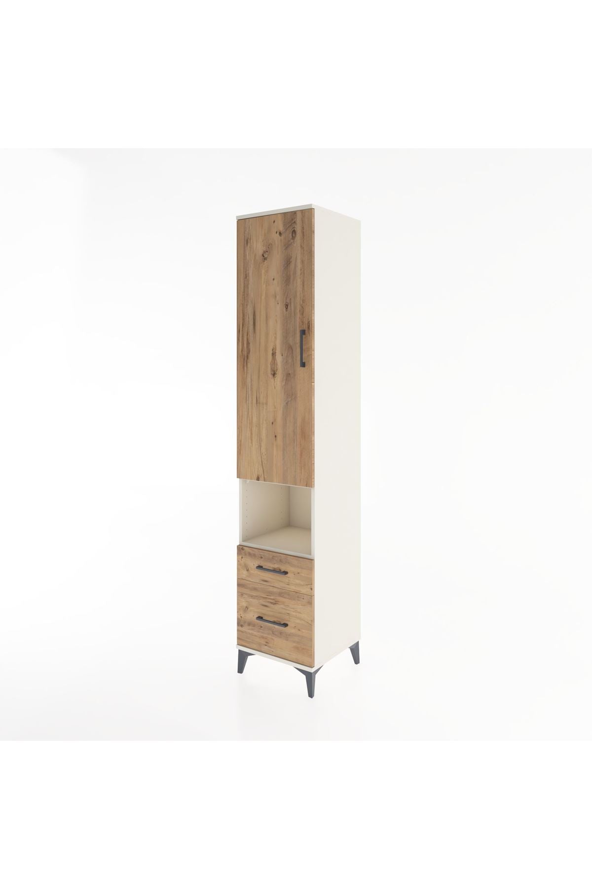 Hyperion Dolap 3 Raflı 2 Çekmeceli Tek Askılı 44x44x221 - S61M078V3B
