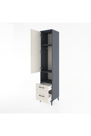 Hyperion Dolap 3 Raflı 2 Çekmeceli Tek Askılı 44x44x221 - S61M078V4B