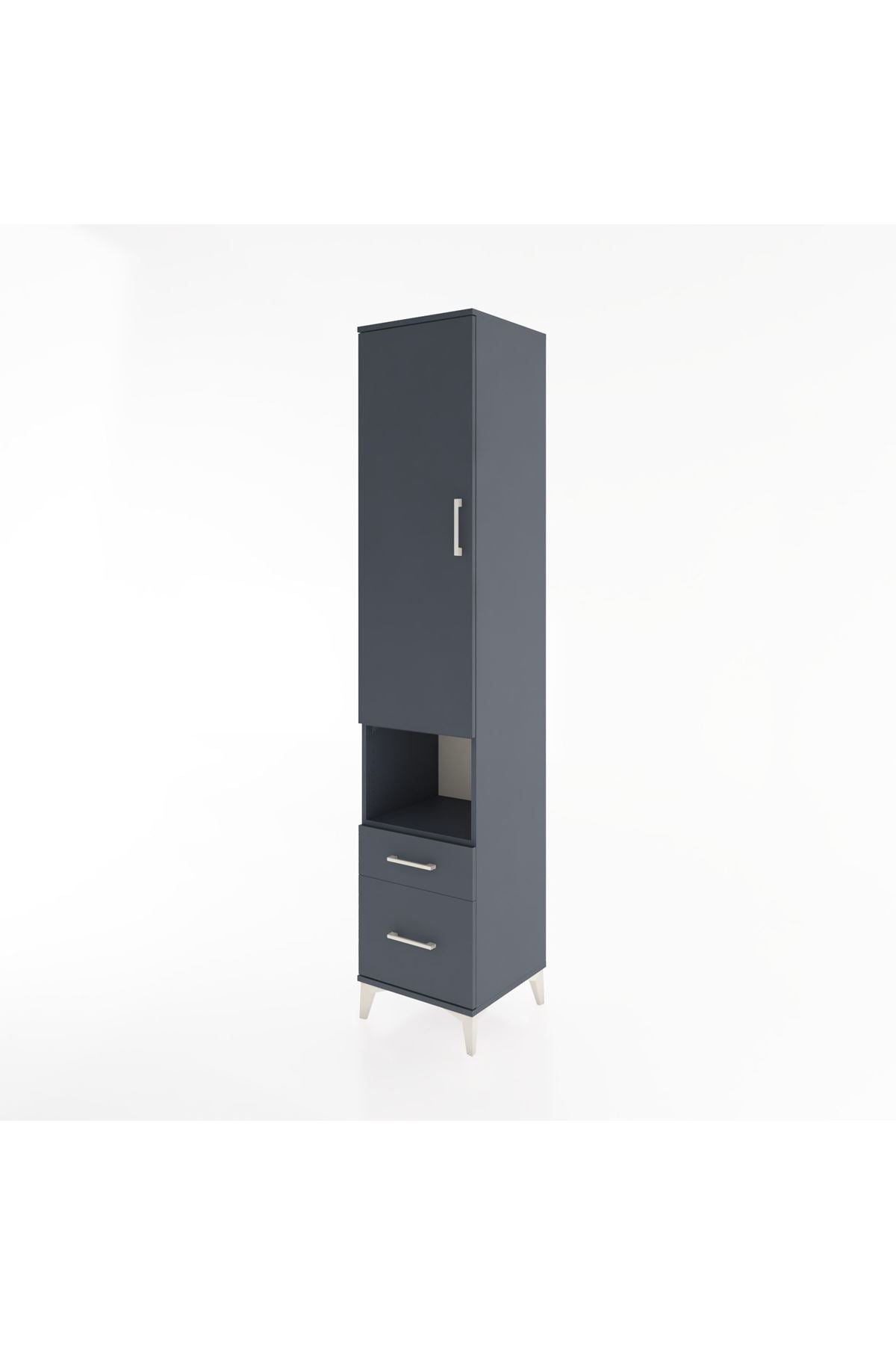 Hyperion Dolap 3 Raflı 2 Çekmeceli Tek Askılı 44x44x221 - S61M078V5B