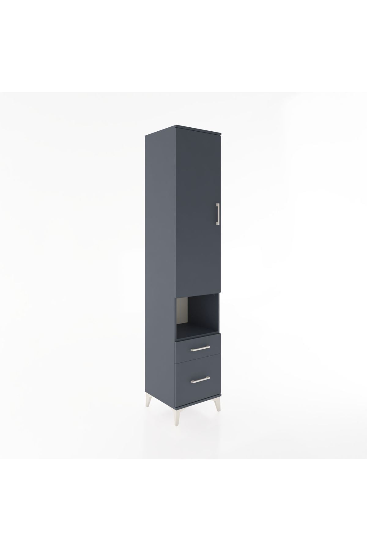 Hyperion Dolap 3 Raflı 2 Çekmeceli Tek Askılı 44x44x221 - S61M078V5B