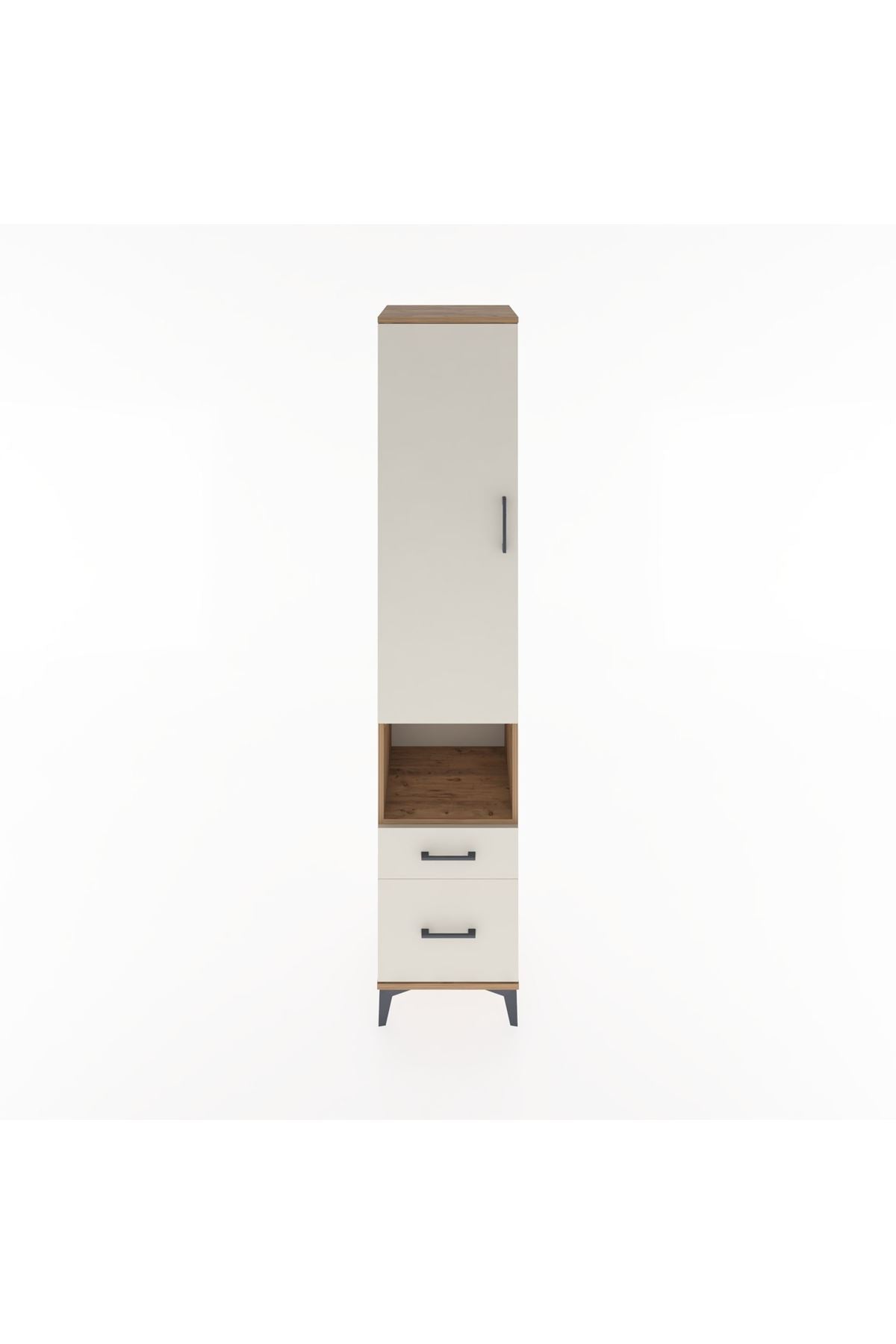 Hyperion Dolap 3 Raflı 2 Çekmeceli Tek Askılı 44x44x221 - S61M078V7B