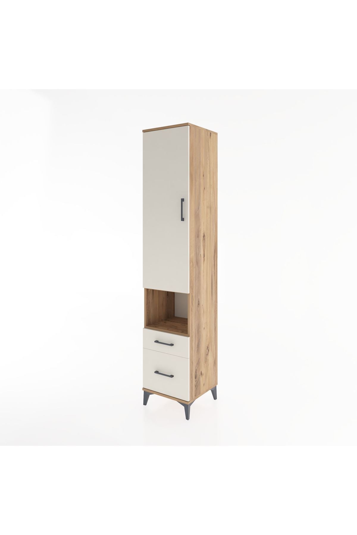 Hyperion Dolap 3 Raflı 2 Çekmeceli Tek Askılı 44x44x221 - S61M078V7B