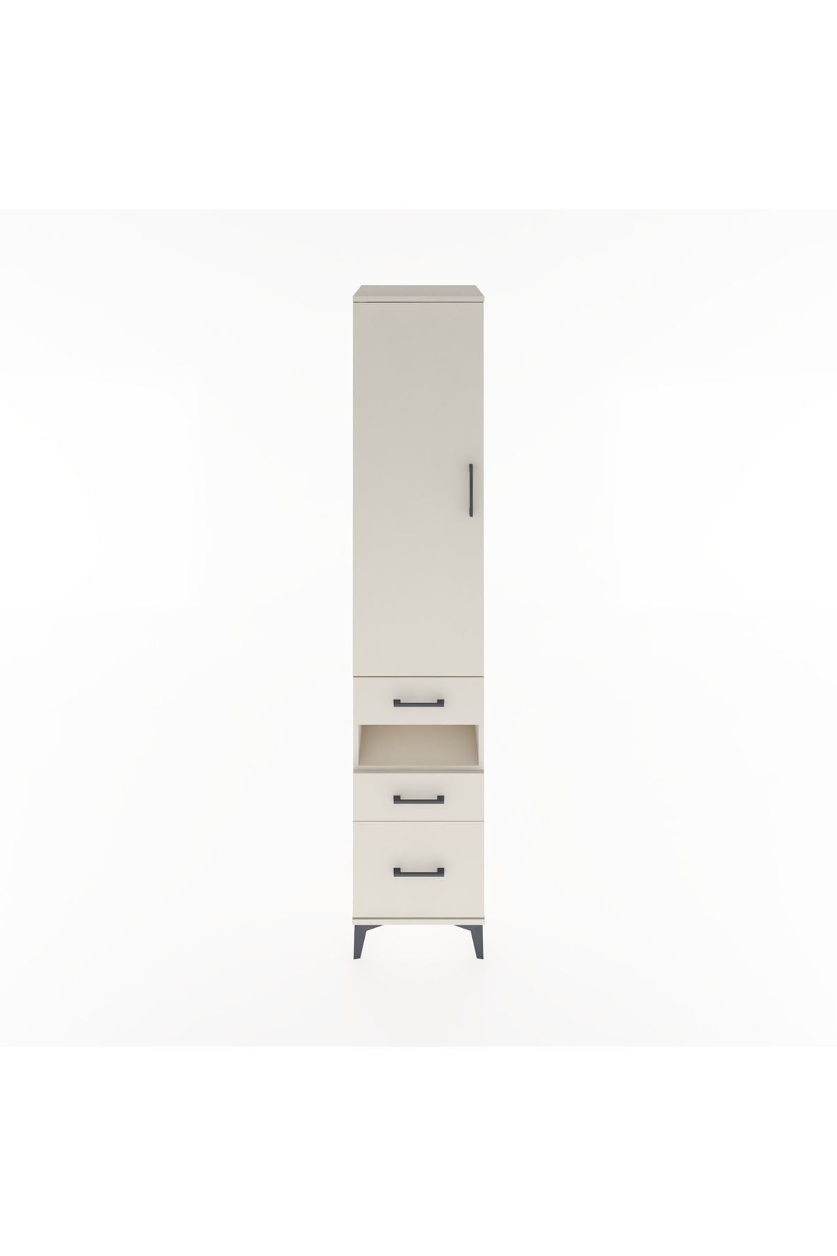 Hyperion Dolap 3 Raflı 3 Çekmeceli Tek Askılı 44x44x221 - S61M080V1B