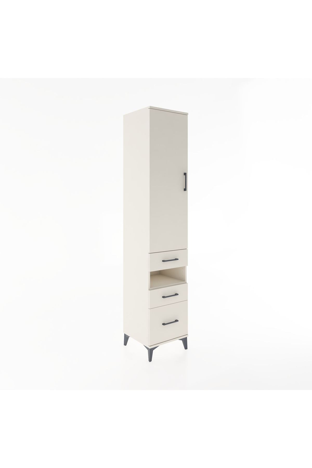 Hyperion Dolap 3 Raflı 3 Çekmeceli Tek Askılı 44x44x221 - S61M080V1B