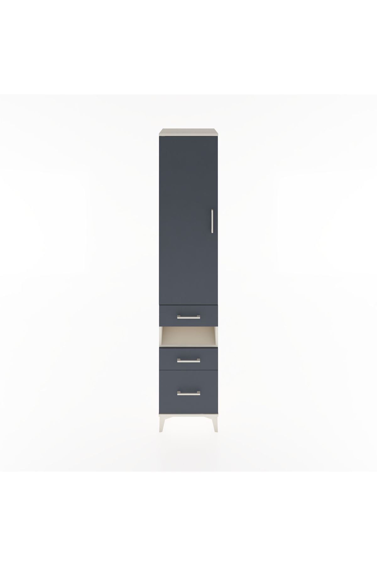 Hyperion Dolap 3 Raflı 3 Çekmeceli Tek Askılı 44x44x221 - S61M080V2B