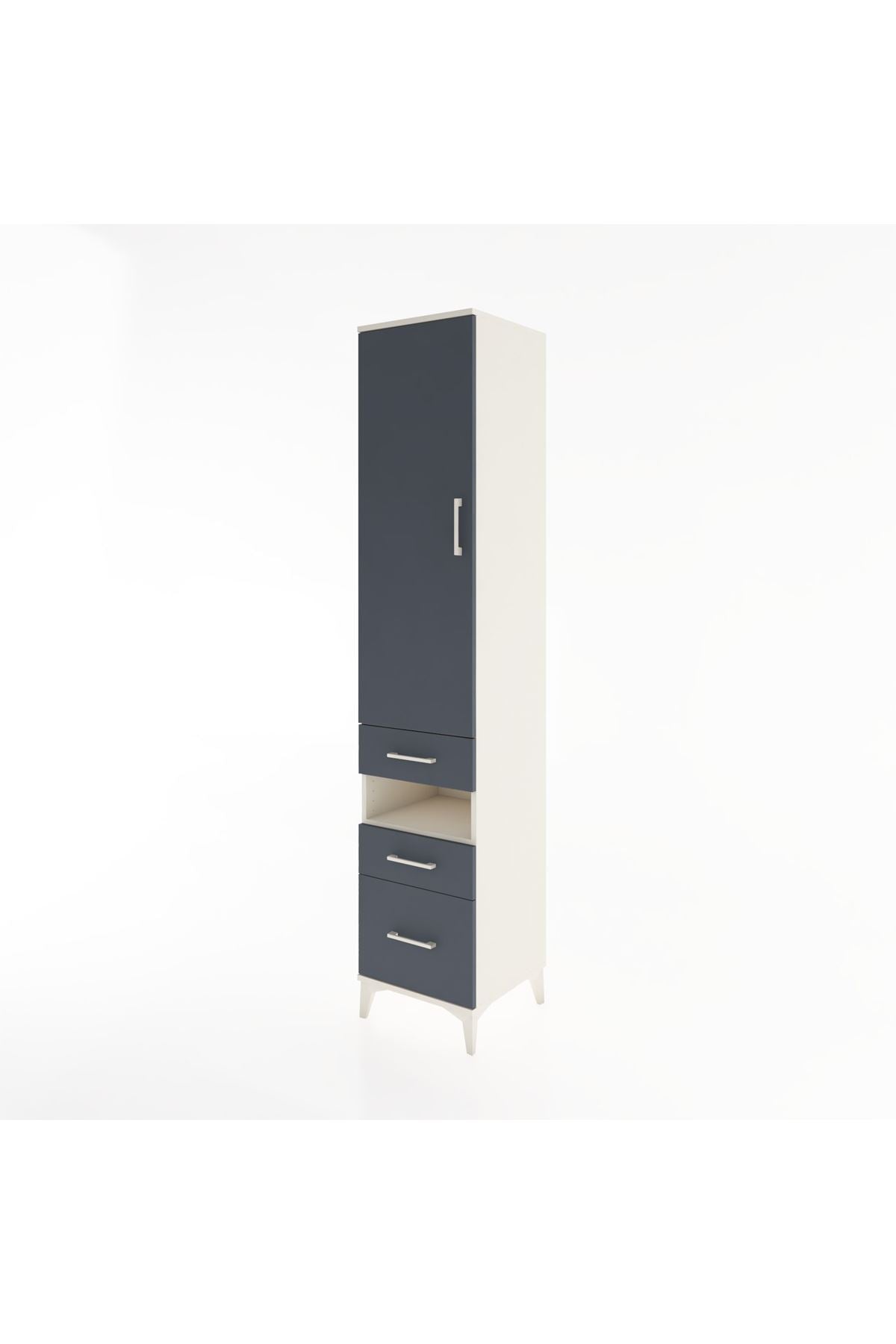 Hyperion Dolap 3 Raflı 3 Çekmeceli Tek Askılı 44x44x221 - S61M080V2B