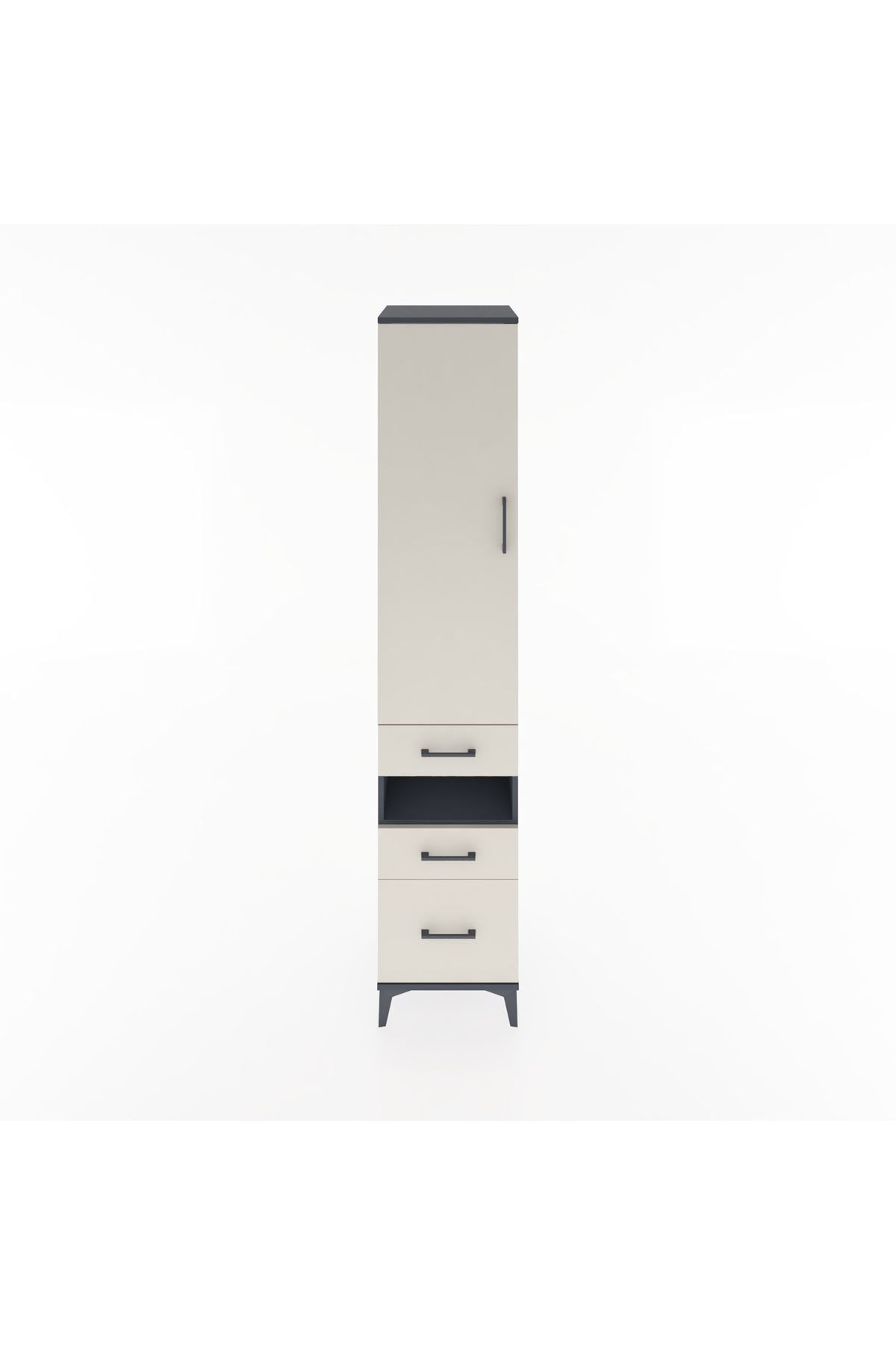 Hyperion Dolap 3 Raflı 3 Çekmeceli Tek Askılı 44x44x221 - S61M080V4B