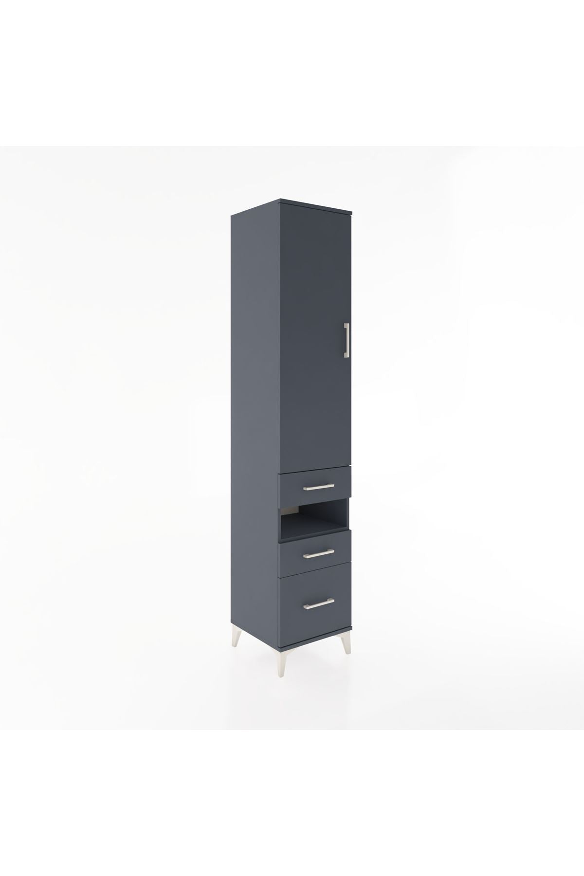 Hyperion Dolap 3 Raflı 3 Çekmeceli Tek Askılı 44x44x221 - S61M080V5B