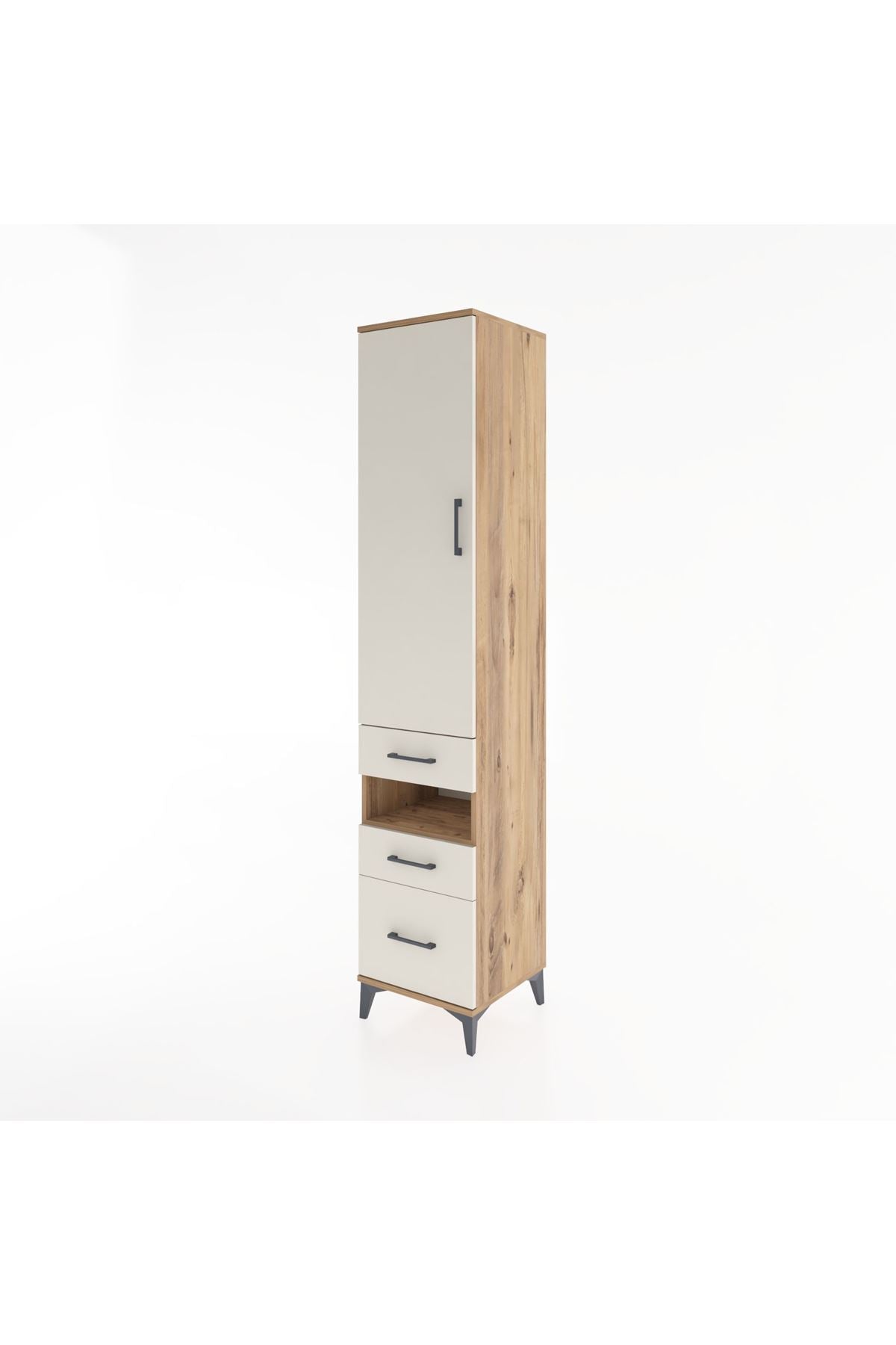 Hyperion Dolap 3 Raflı 3 Çekmeceli Tek Askılı 44x44x221 - S61M080V7B