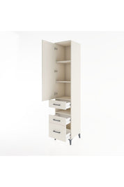 Hyperion Dolap 4 Raflı 3 Çekmeceli Tek Kapaklı 44x44x221 - S61M081V1B