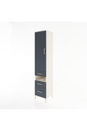 Hyperion Dolap 4 Raflı 3 Çekmeceli Tek Kapaklı 44x44x221 - S61M081V2B