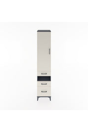 Hyperion Dolap 4 Raflı 3 Çekmeceli Tek Kapaklı 44x44x221 - S61M081V4B