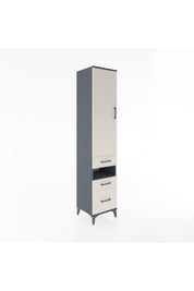 Hyperion Dolap 4 Raflı 3 Çekmeceli Tek Kapaklı 44x44x221 - S61M081V4B