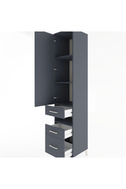 Hyperion Dolap 4 Raflı 3 Çekmeceli Tek Kapaklı 44x44x221 - S61M081V5B
