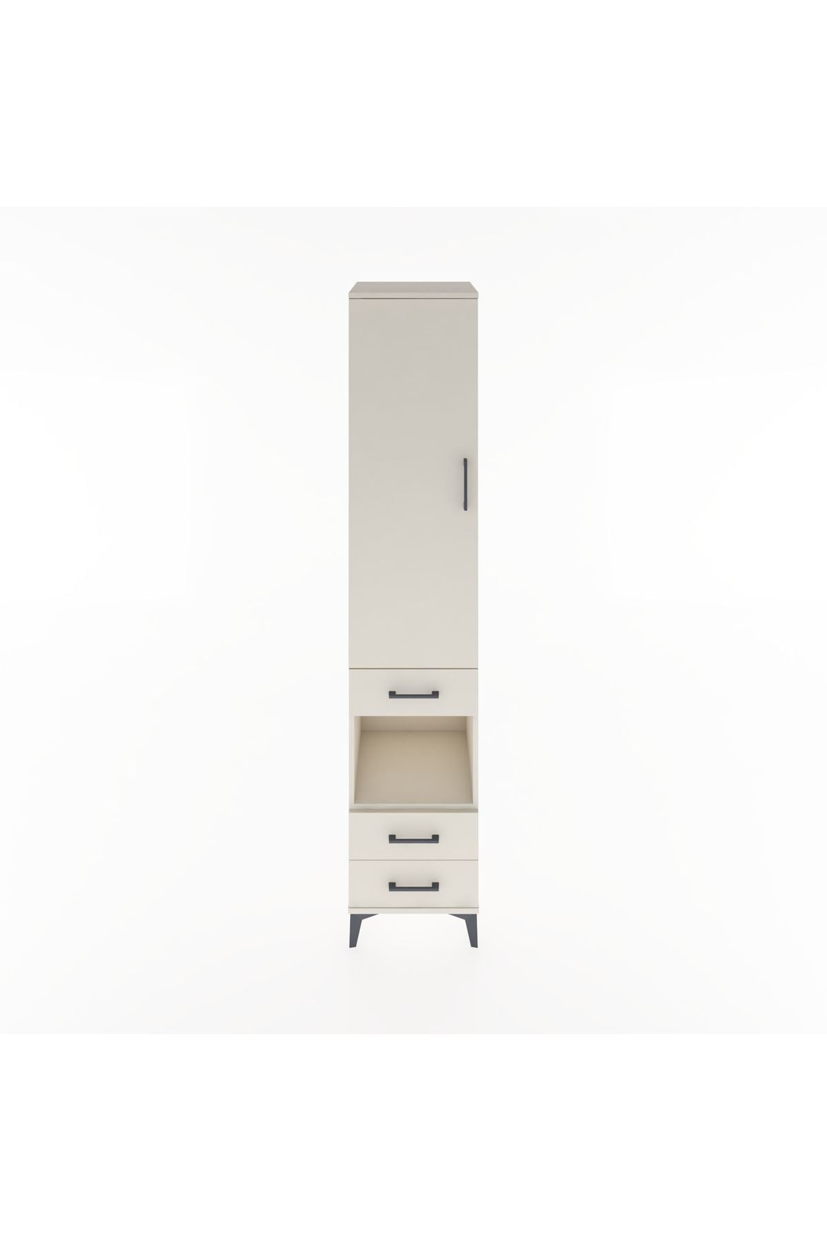 Hyperion Dolap 3 Raflı 3 Çekmeceli Tek Askılı 44x44x221 - S61M082V1B