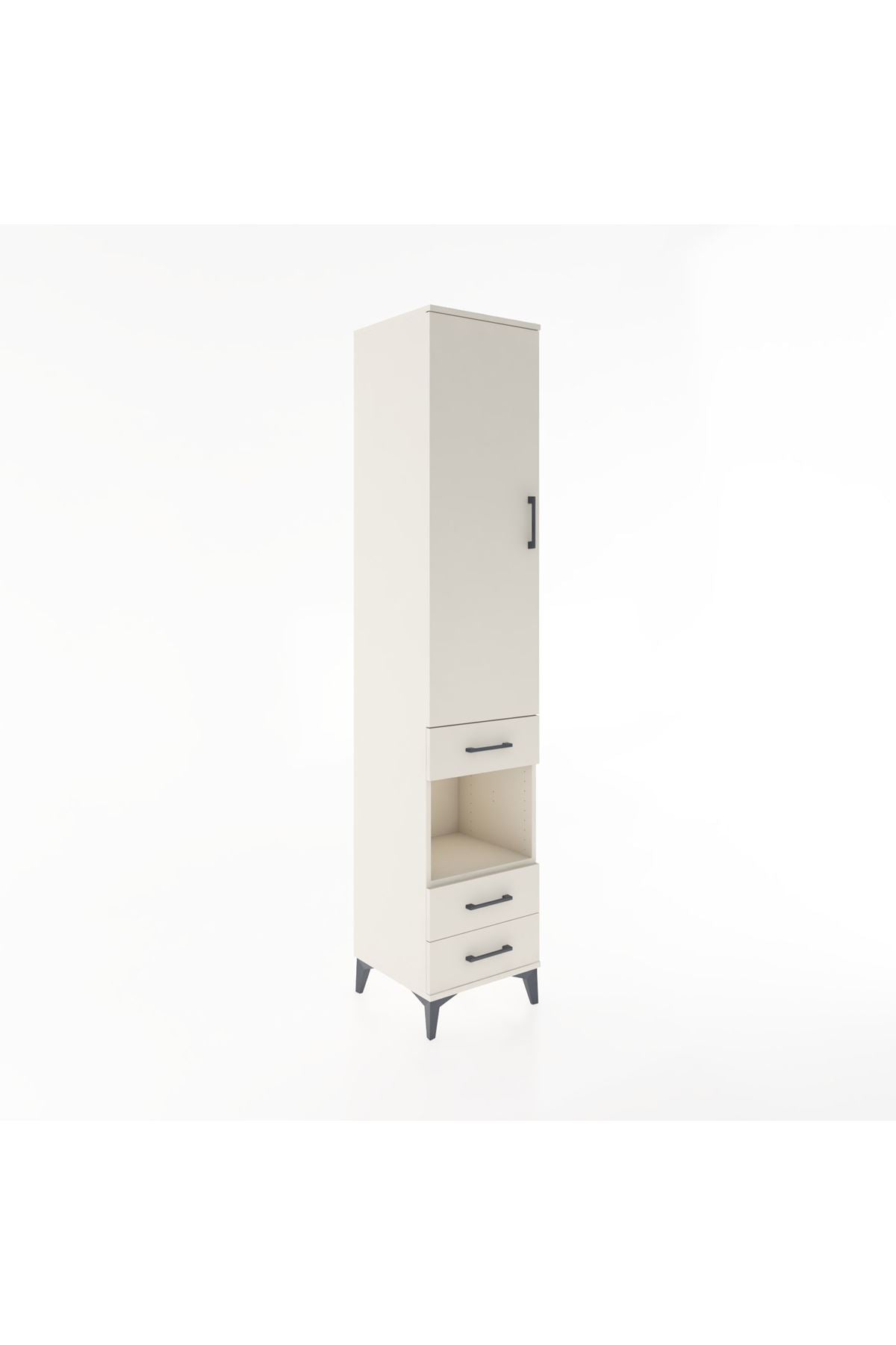 Hyperion Dolap 3 Raflı 3 Çekmeceli Tek Askılı 44x44x221 - S61M082V1B