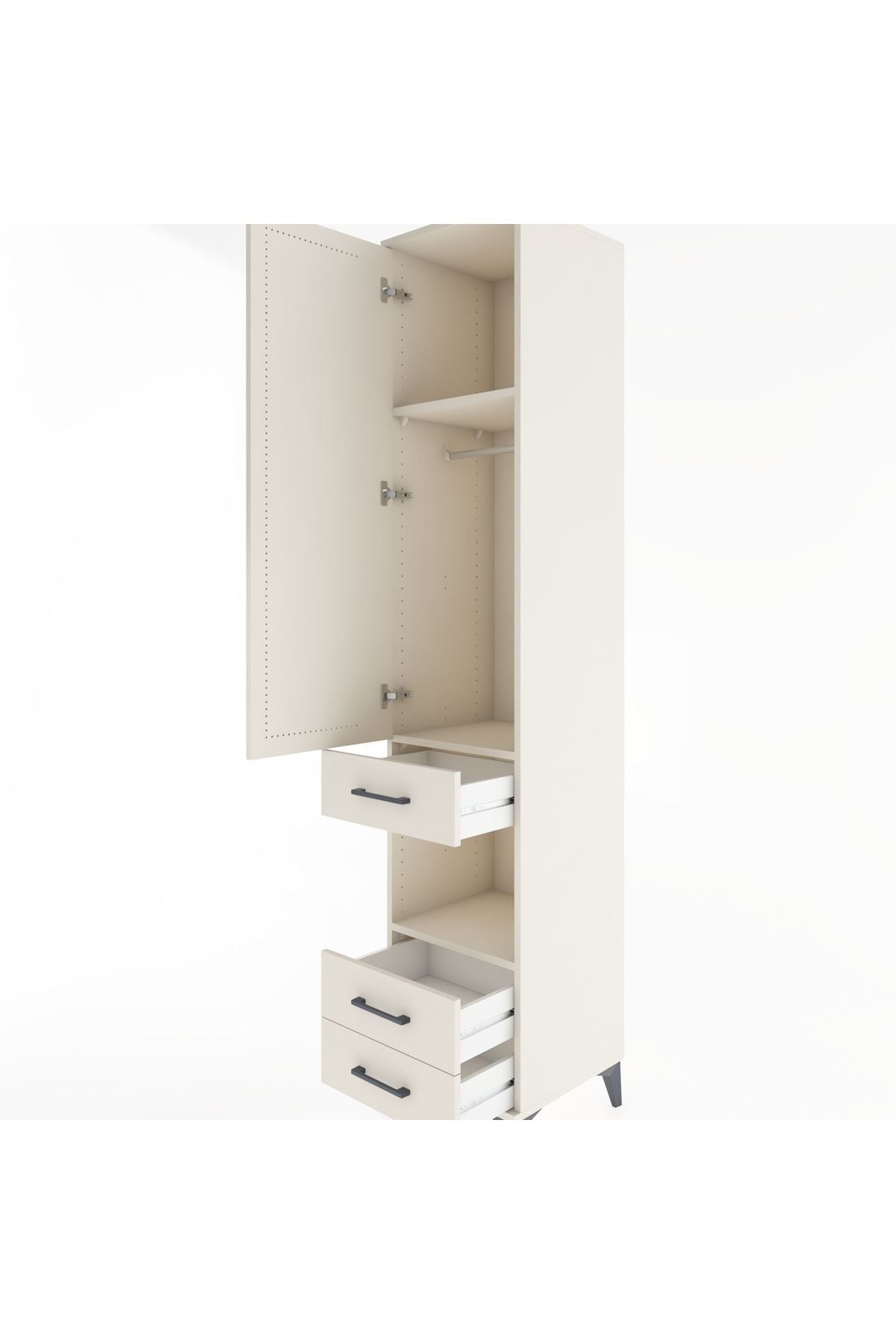 Hyperion Dolap 3 Raflı 3 Çekmeceli Tek Askılı 44x44x221 - S61M082V1B