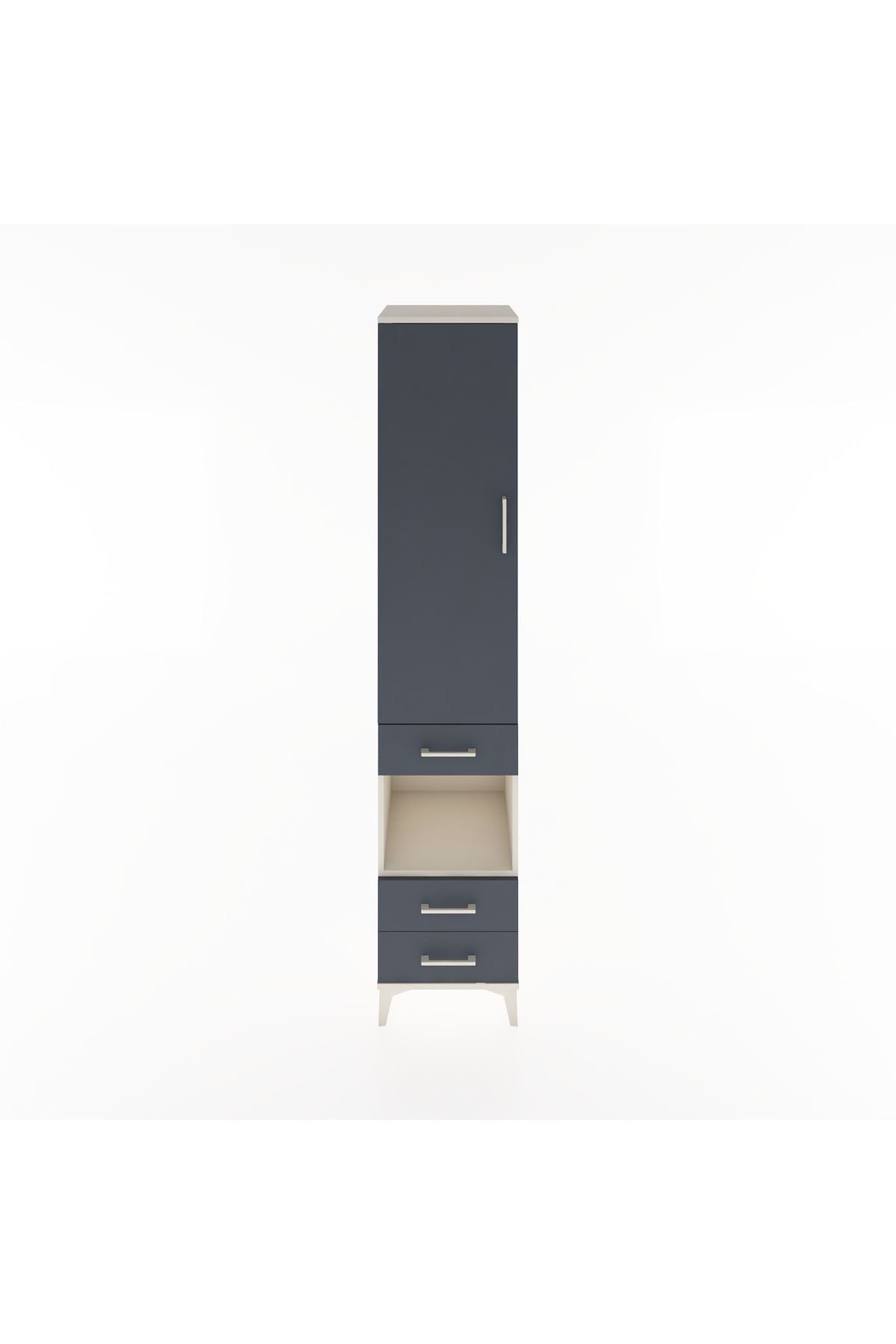 Hyperion Dolap 3 Raflı 3 Çekmeceli Tek Askılı 44x44x221 - S61M082V2B
