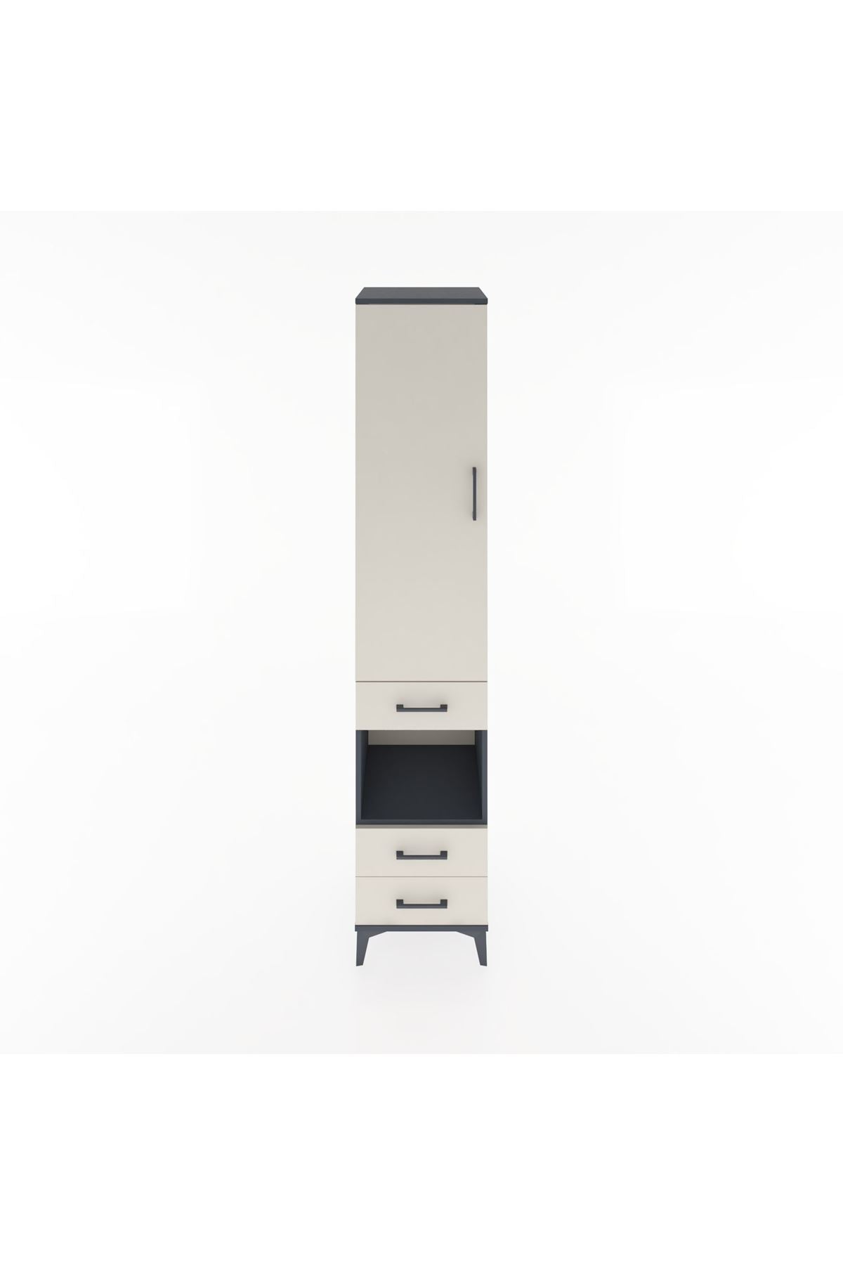 Hyperion Dolap 3 Raflı 3 Çekmeceli Tek Askılı 44x44x221 - S61M082V4B