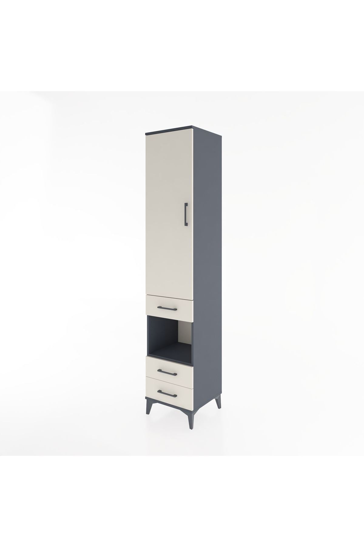 Hyperion Dolap 3 Raflı 3 Çekmeceli Tek Askılı 44x44x221 - S61M082V4B