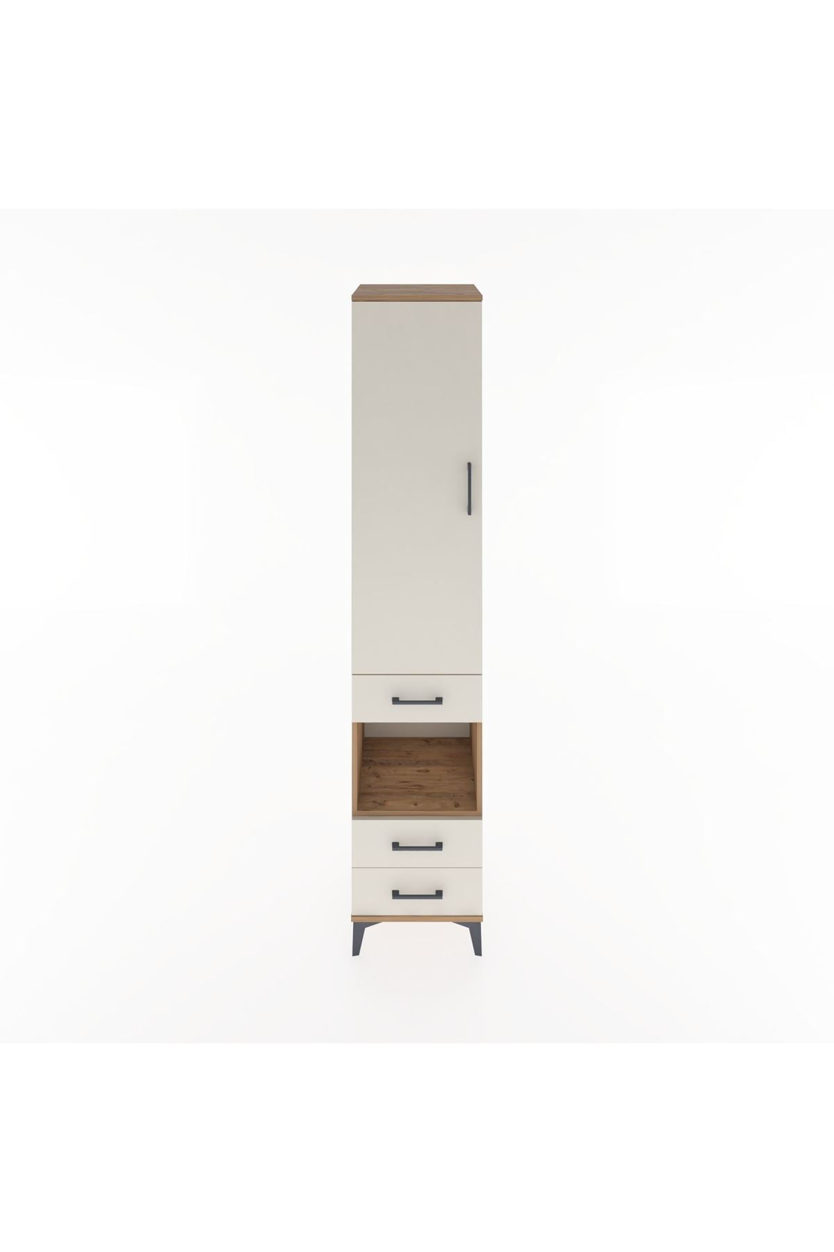 Hyperion Dolap 3 Raflı 3 Çekmeceli Tek Askılı 44x44x221 - S61M082V7B