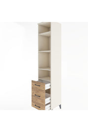 Hyperion Dolap 4 Raflı 3 Çekmeceli 44x44x221 - S61M083V3B