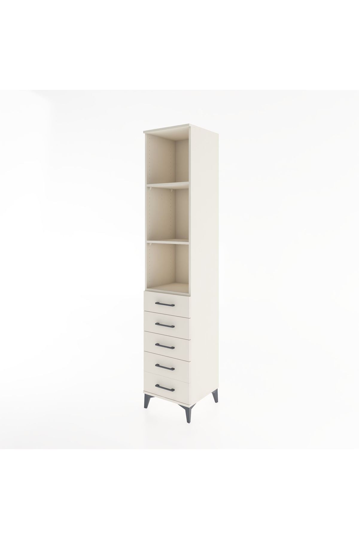 Hyperion Dolap 3 Raflı 5 Çekmeceli 44x44x221 - S61M086V1B