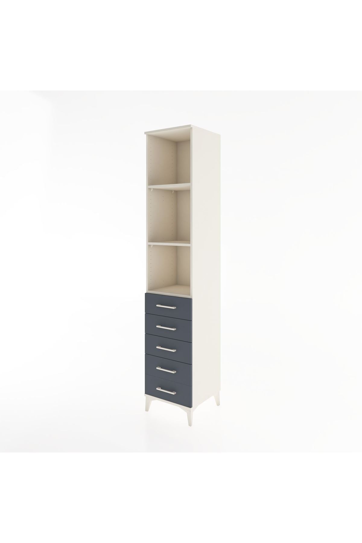 Hyperion Dolap 3 Raflı 5 Çekmeceli 44x44x221 - S61M086V2B