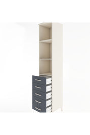 Hyperion Dolap 3 Raflı 5 Çekmeceli 44x44x221 - S61M086V2B