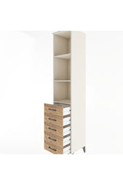 Hyperion Dolap 3 Raflı 5 Çekmeceli 44x44x221 - S61M086V3B