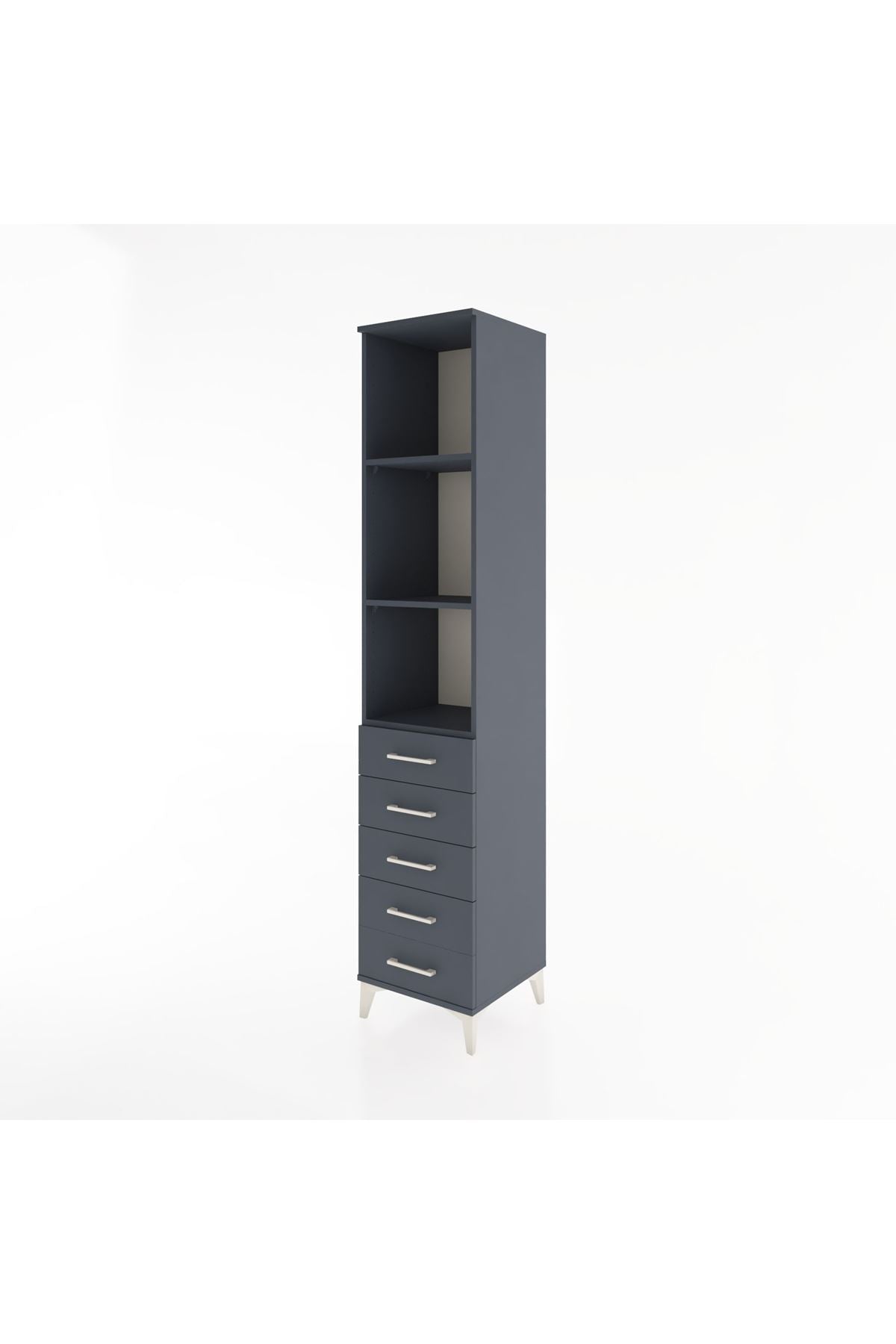 Hyperion Dolap 3 Raflı 5 Çekmeceli 44x44x221 - S61M086V5B