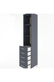 Hyperion Dolap 3 Raflı 5 Çekmeceli 44x44x221 - S61M086V5B