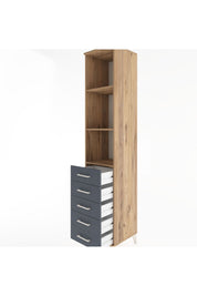 Hyperion Dolap 3 Raflı 5 Çekmeceli 44x44x221 - S61M086V8B