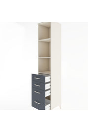 Hyperion Dolap 3 Raflı 4 Çekmeceli 44x44x221 - S61M087V2B