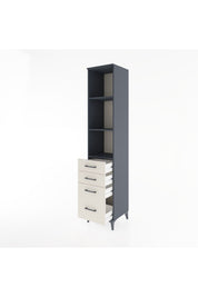 Hyperion Dolap 3 Raflı 4 Çekmeceli 44x44x221 - S61M087V4B