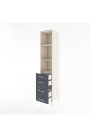 Hyperion Dolap 3 Raflı 4 Çekmeceli 44x44x221 - S61M088V2B