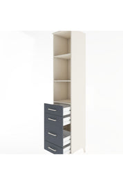 Hyperion Dolap 3 Raflı 4 Çekmeceli 44x44x221 - S61M088V2B