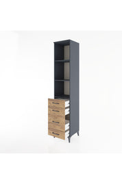 Hyperion Dolap 3 Raflı 4 Çekmeceli 44x44x221 - S61M088V6B