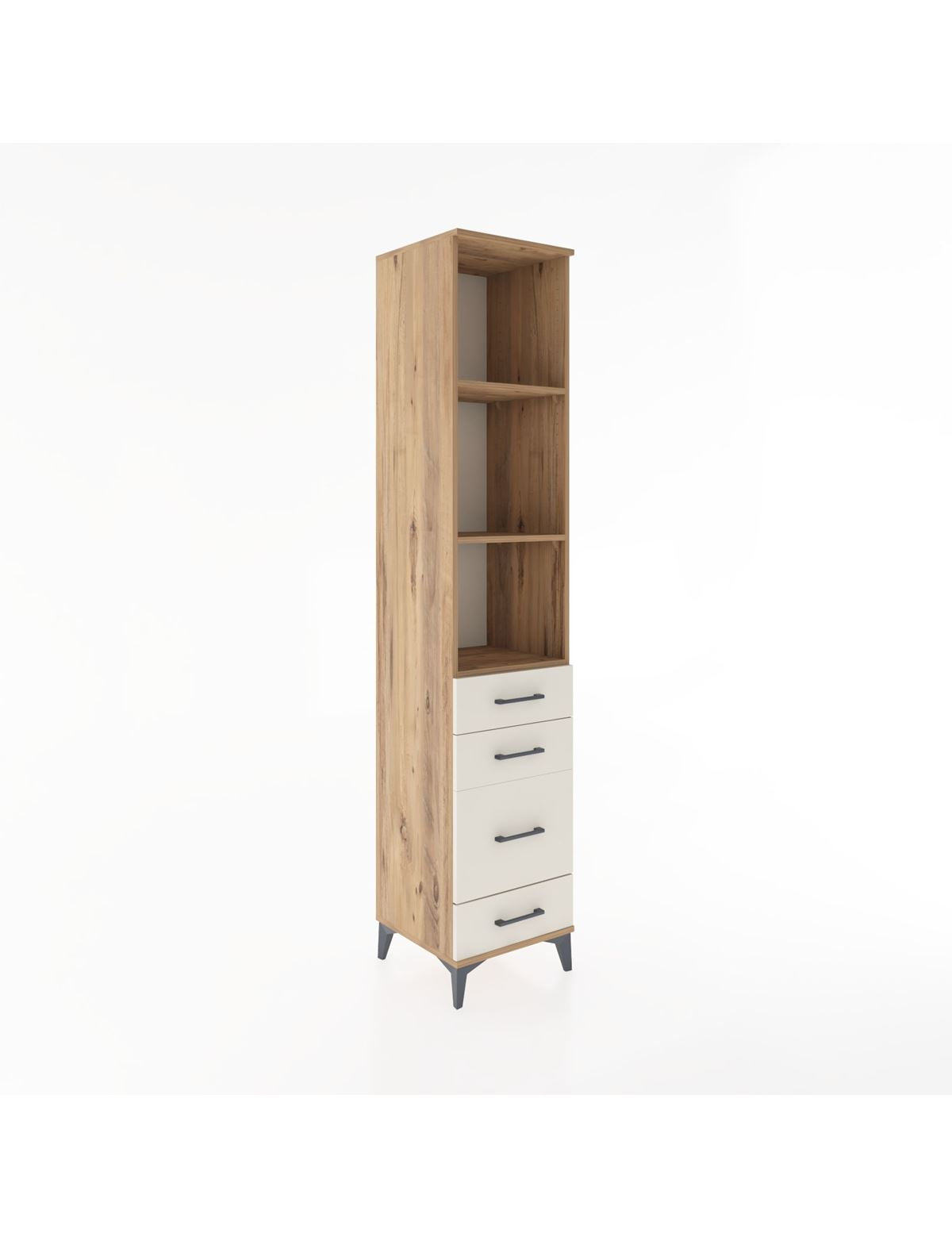 Hyperion Dolap 3 Raflı 4 Çekmeceli 44x44x221 - S61M088V7B