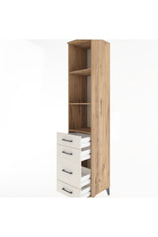 Hyperion Dolap 3 Raflı 4 Çekmeceli 44x44x221 - S61M088V7B