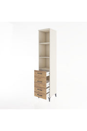 Hyperion Dolap 3 Raflı 4 Çekmeceli 44x44x221 - S61M089V3B