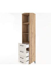 Hyperion Dolap 3 Raflı 4 Çekmeceli 44x44x221 - S61M089V7B