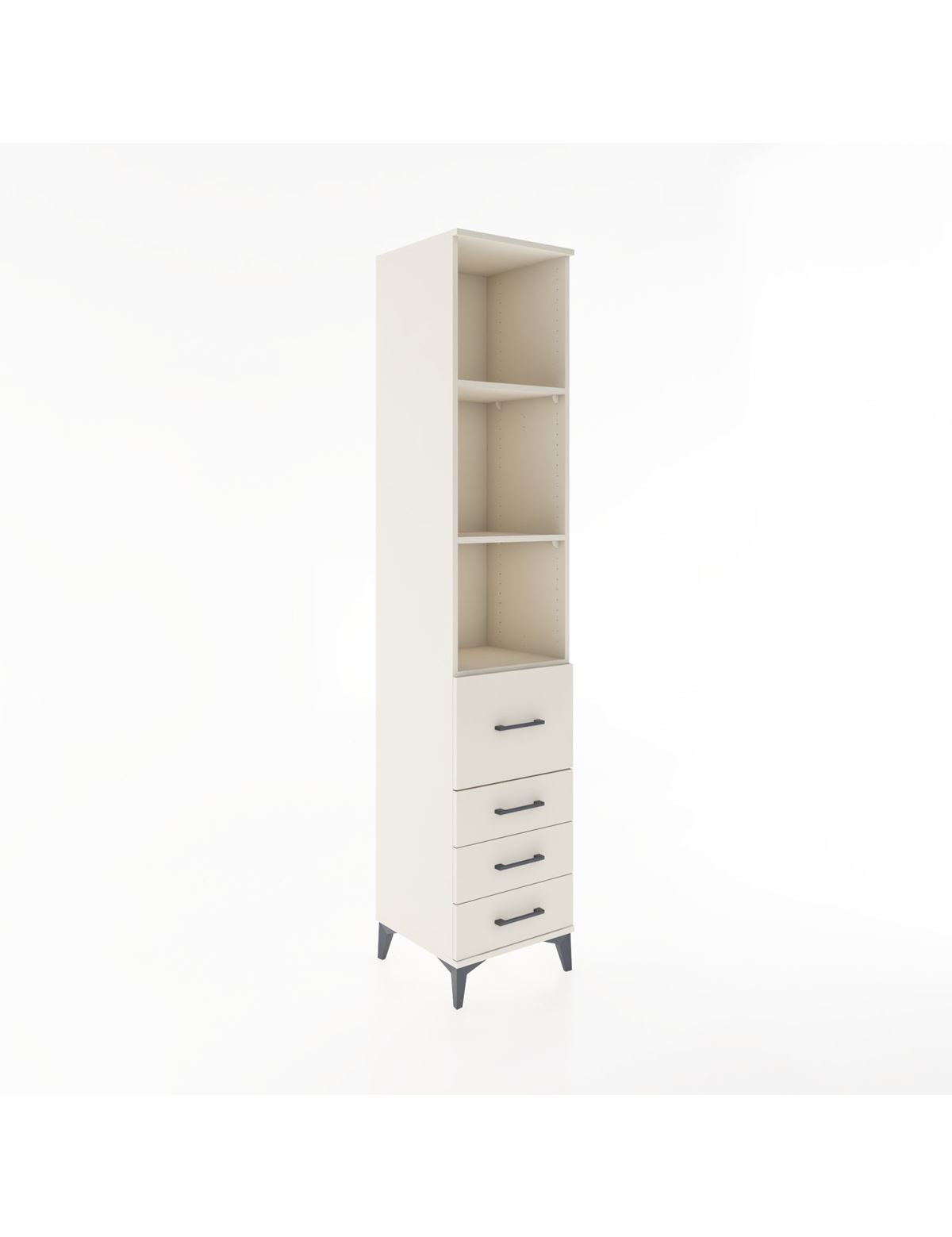 Hyperion Dolap 3 Raflı 4 Çekmeceli 44x44x221 - S61M090V1B