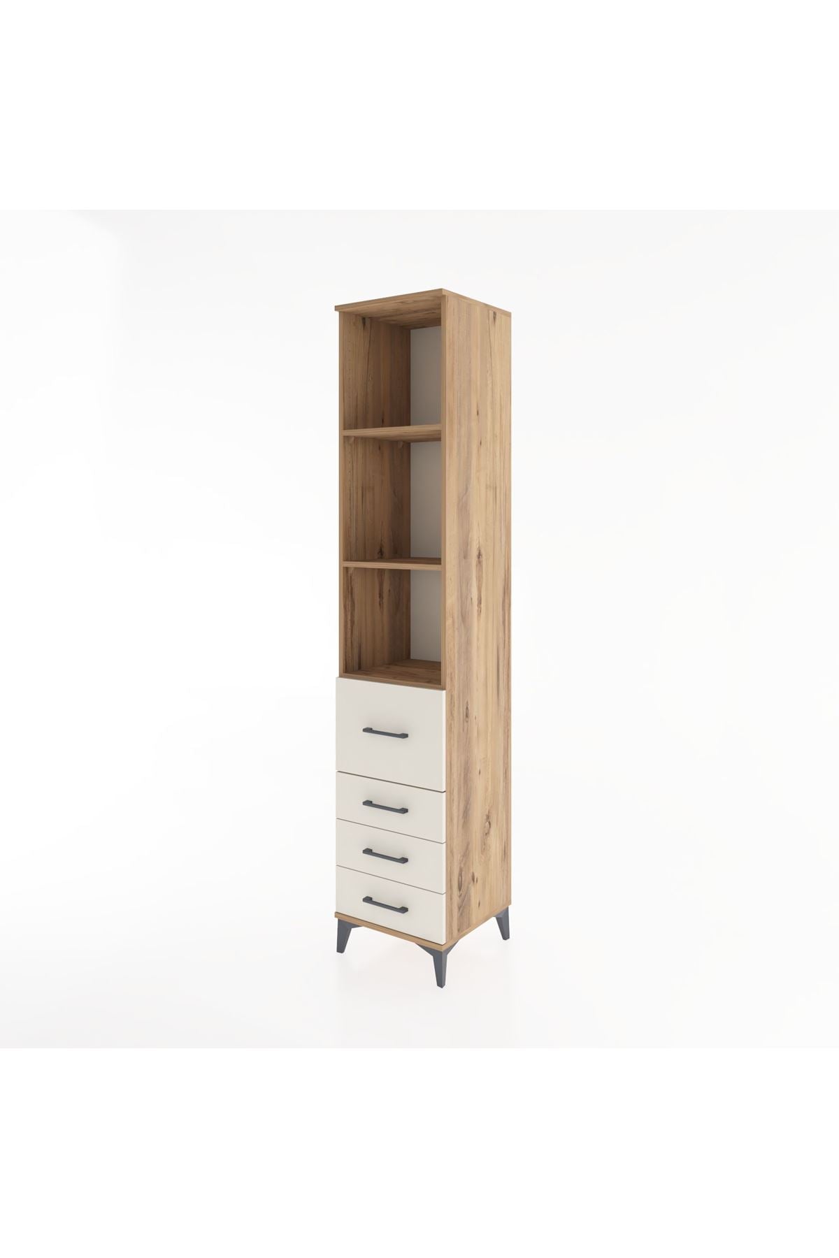 Hyperion Dolap 3 Raflı 4 Çekmeceli 44x44x221 - S61M090V7B