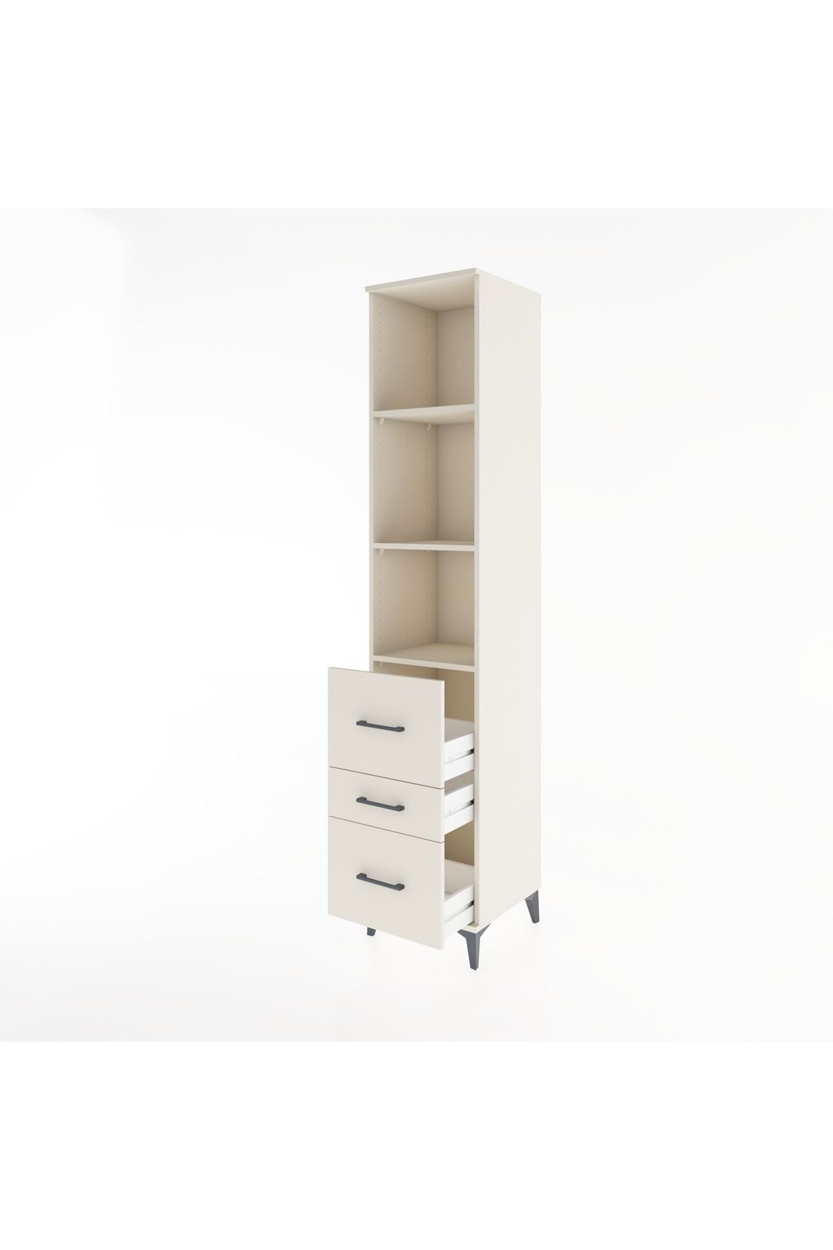 Hyperion Dolap 3 Raflı 3 Çekmeceli 44x44x221 - S61M092V1B