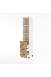 Hyperion Dolap 3 Raflı 3 Çekmeceli 44x44x221 - S61M092V3B