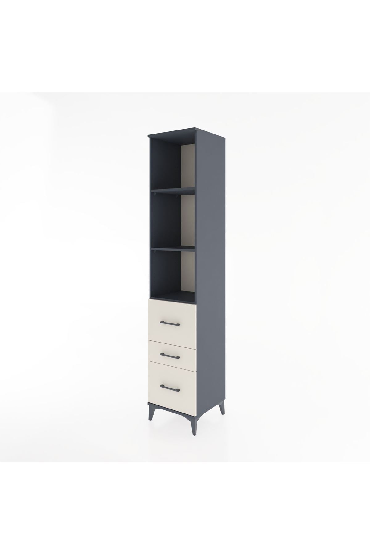 Hyperion Dolap 3 Raflı 3 Çekmeceli 44x44x221 - S61M092V4B