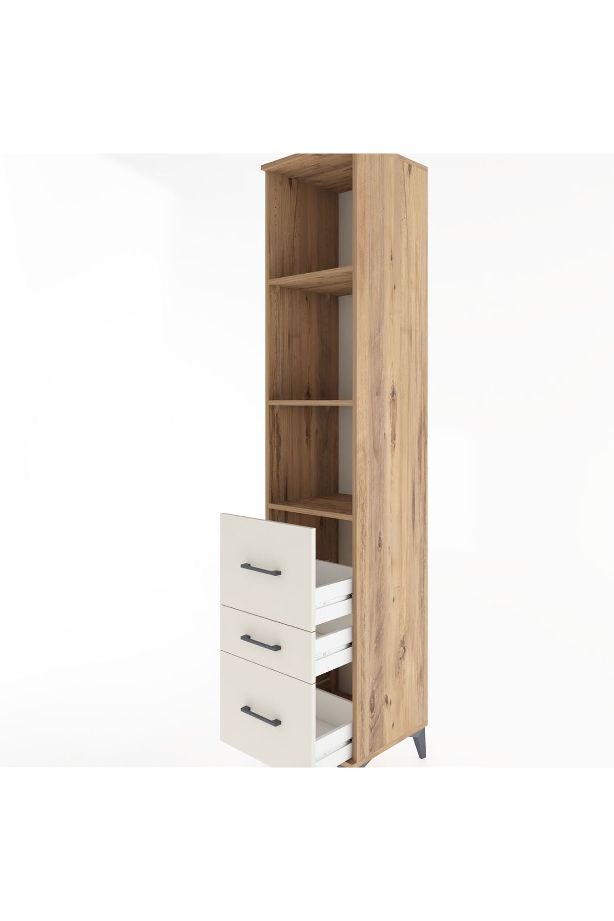 Hyperion Dolap 3 Raflı 3 Çekmeceli 44x44x221 - S61M092V7B
