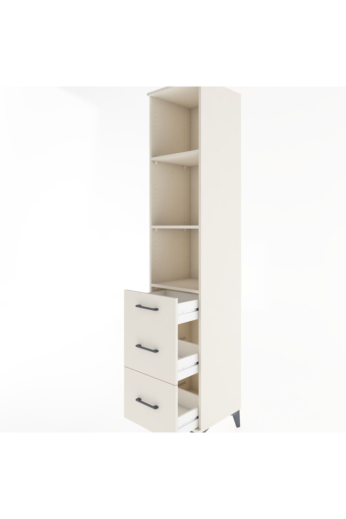 Hyperion Dolap 3 Raflı 3 Çekmeceli 44x44x221 - S61M093V1B